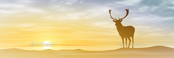 GraphicRiver Male Stag Deer 10688329 GraphicRiver Male Stag Deer 10688329