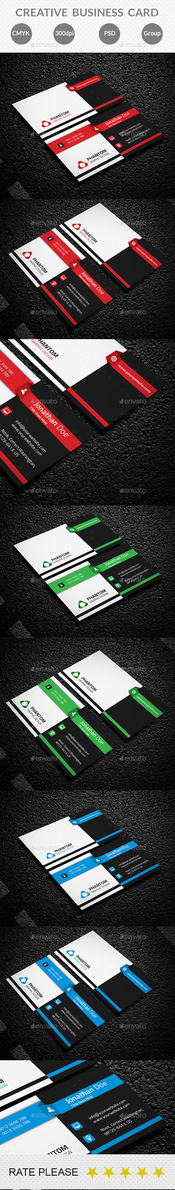 GraphicRiver Creative Business Card 10688358 GraphicRiver Creative Business Card 10688358