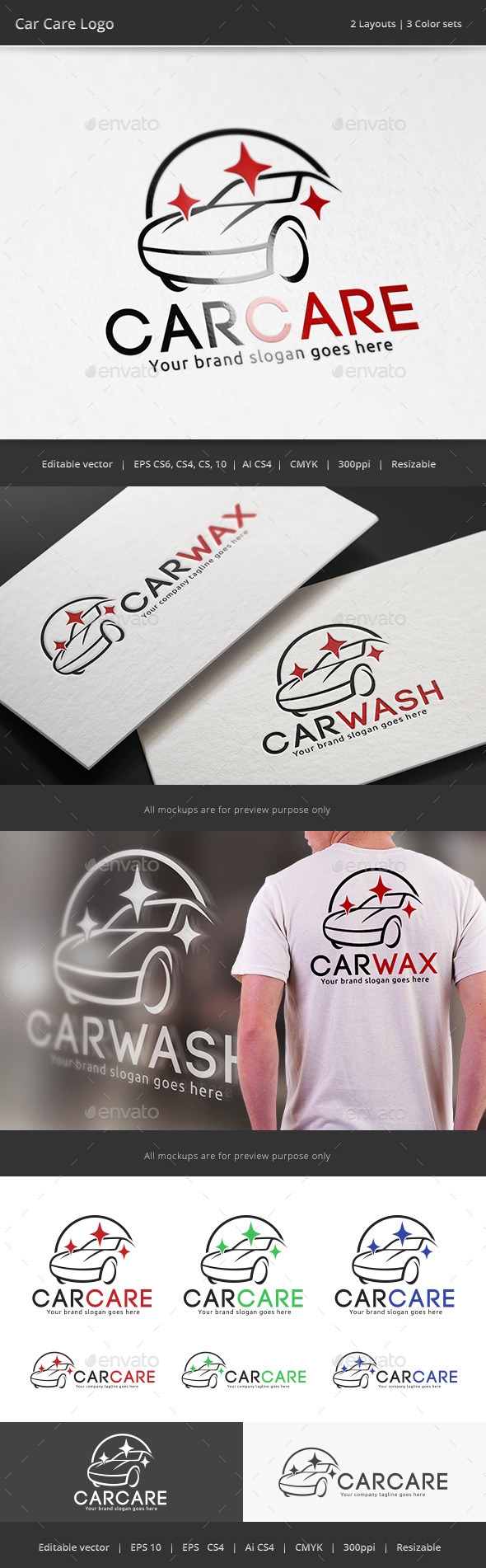 GraphicRiver Car Care Logo 10688926 GraphicRiver Car Care Logo 10688926