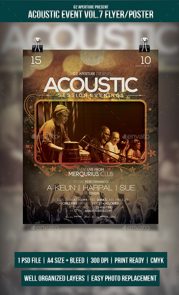 GraphicRiver Acoustic Event Flyer Poster Vol.7 10689150 GraphicRiver Acoustic Event Flyer Poster Vol.7 10689150