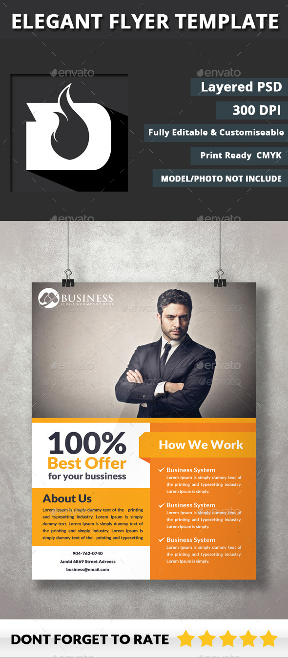 GraphicRiver Clean Corporate Flyer Template 10689429 GraphicRiver Clean Corporate Flyer Template 10689429