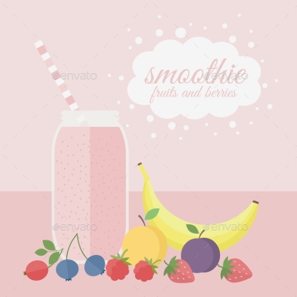 GraphicRiver Fruit and Berry Smoothie 10689591 GraphicRiver Fruit and Berry Smoothie 10689591
