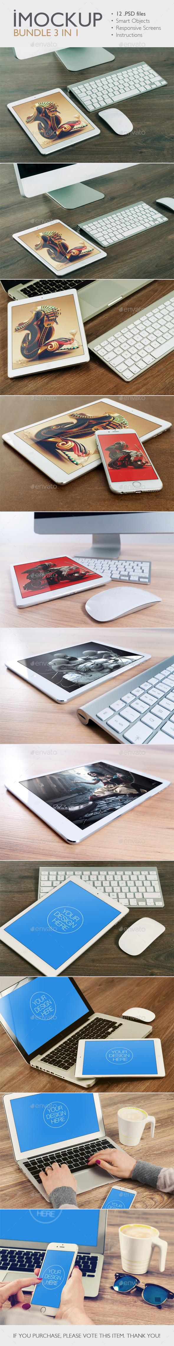 GraphicRiver iMockup Bundle 3 in 1 10690057 GraphicRiver iMockup Bundle 3 in 1 10690057