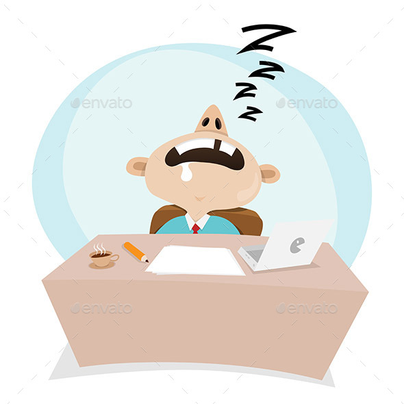 GraphicRiver Sleeping At Work 10691814 GraphicRiver Sleeping At Work 10691814