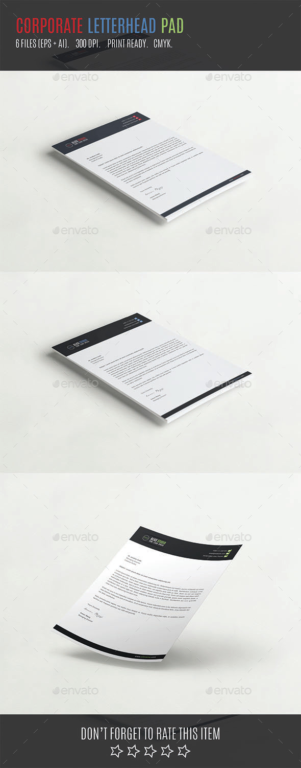 GraphicRiver Corporate Letterhead Pad 10692135 GraphicRiver Corporate Letterhead Pad 10692135