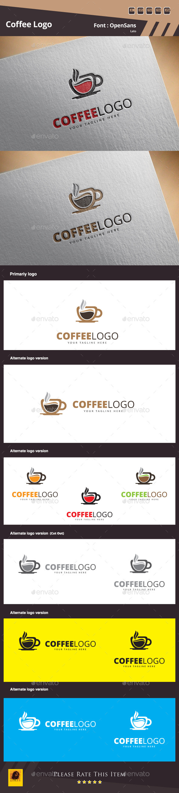 GraphicRiver Coffee Logo Template 10693774 GraphicRiver Coffee Logo Template 10693774