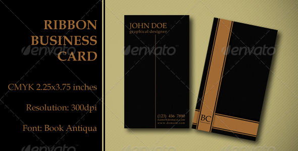 Ribbon business Card Ribbon business Card
