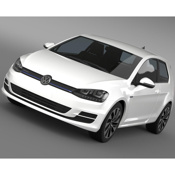 3DOcean VW Golf TDI BlueMotion 3 door 2015 10694311 3DOcean VW Golf TDI BlueMotion 3 door 2015 10694311