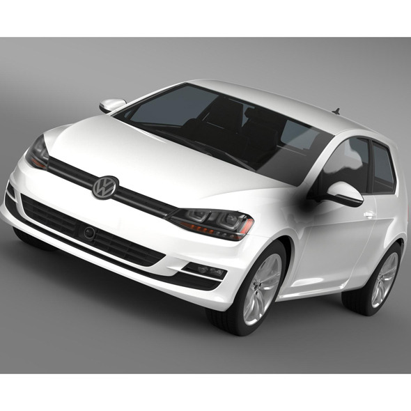 3DOcean VW Golf TSI BlueMotion 3door 2015 10694322 3DOcean VW Golf TSI BlueMotion 3door 2015 10694322