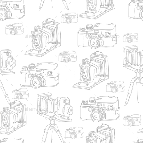 GraphicRiver Vintage Seamless Background with Retro Camera 10694739 GraphicRiver Vintage Seamless Background with Retro Camera 10694739