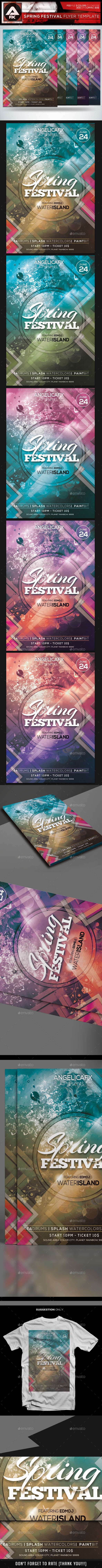 GraphicRiver Spring Festival Flyer Template 10694904 GraphicRiver Spring Festival Flyer Template 10694904