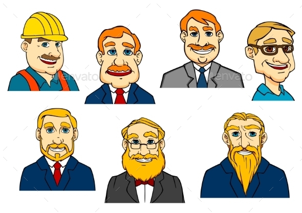 GraphicRiver Different Cartoon Men 10695162 GraphicRiver Different Cartoon Men 10695162