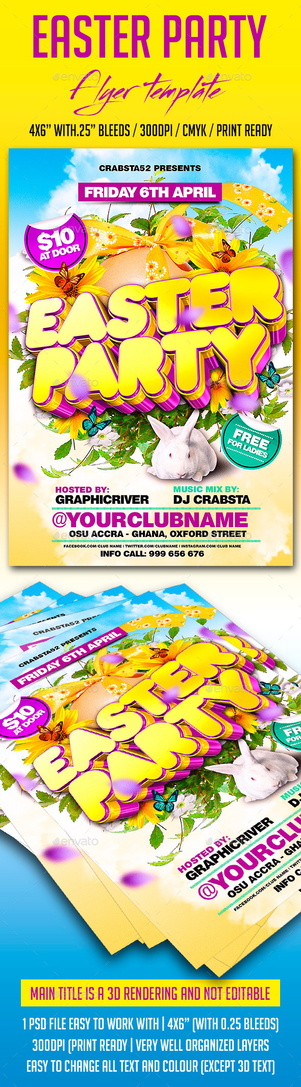 GraphicRiver Easter Party Flyer Template 10695309 GraphicRiver Easter Party Flyer Template 10695309
