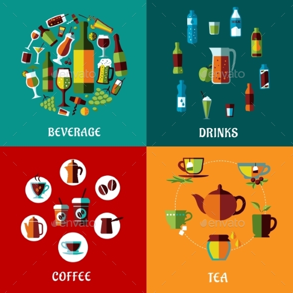 GraphicRiver Drinks and Beverages Compositions 10695374 GraphicRiver Drinks and Beverages Compositions 10695374