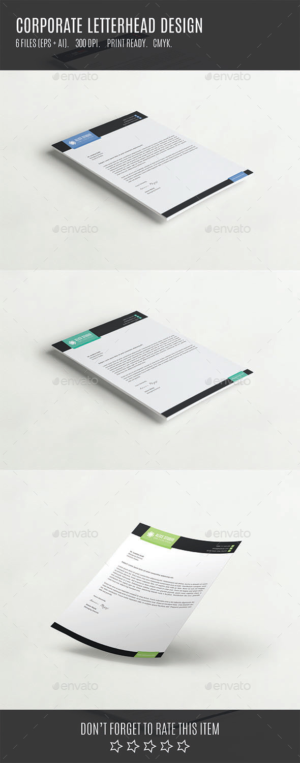 GraphicRiver Corporate Letterhead Design 10695534 GraphicRiver Corporate Letterhead Design 10695534