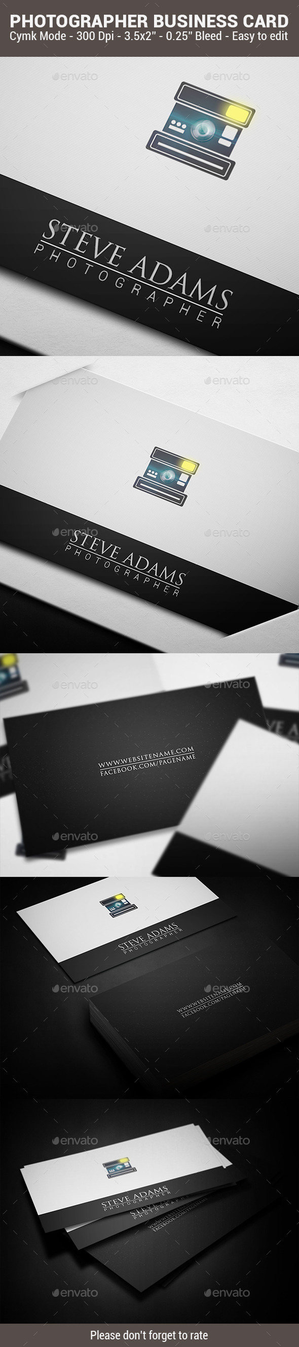 GraphicRiver Photographer Business Card 10695545 GraphicRiver Photographer Business Card 10695545