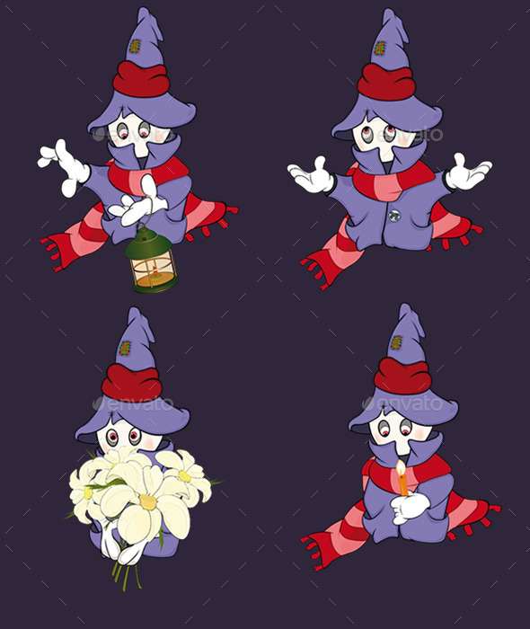 GraphicRiver Set of Ghosts Cartoons 10695768 GraphicRiver Set of Ghosts Cartoons 10695768