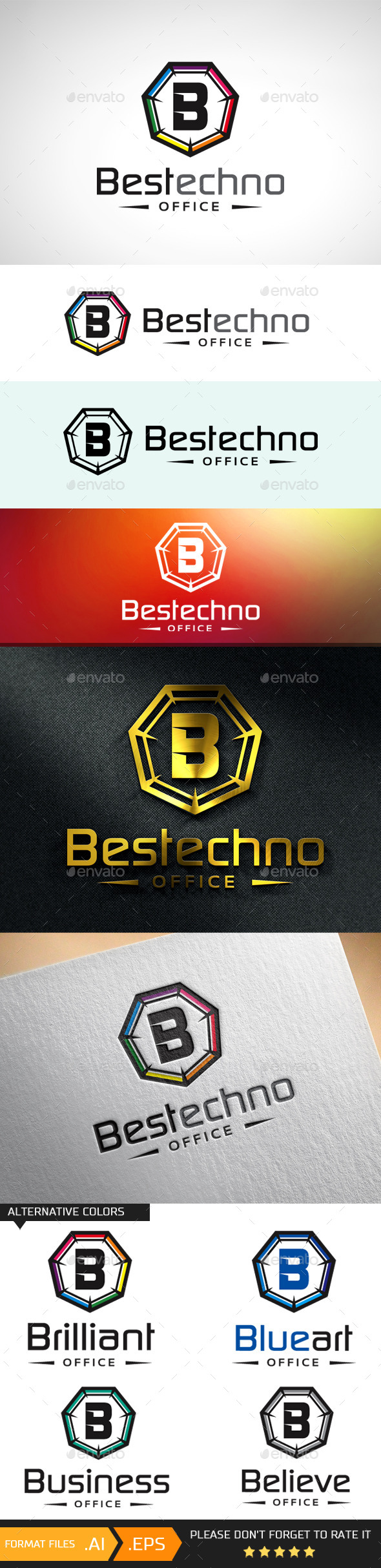 GraphicRiver Letter B Logo Template 10695801 GraphicRiver Letter B Logo Template 10695801