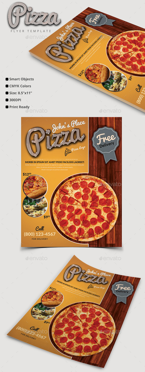 GraphicRiver Pizza Flyer Template 10696111 GraphicRiver Pizza Flyer Template 10696111