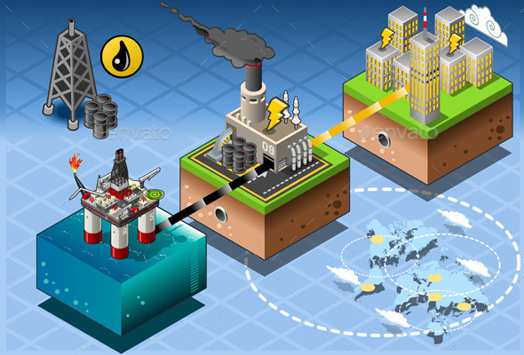 GraphicRiver Isometric Infographic Petroleum Rig Energy Diagram 10696728 GraphicRiver Isometric Infographic Petroleum Rig Energy Diagram 10696728