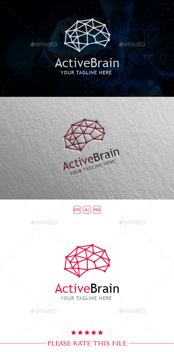 GraphicRiver Brain Logo 10697101 GraphicRiver Brain Logo 10697101