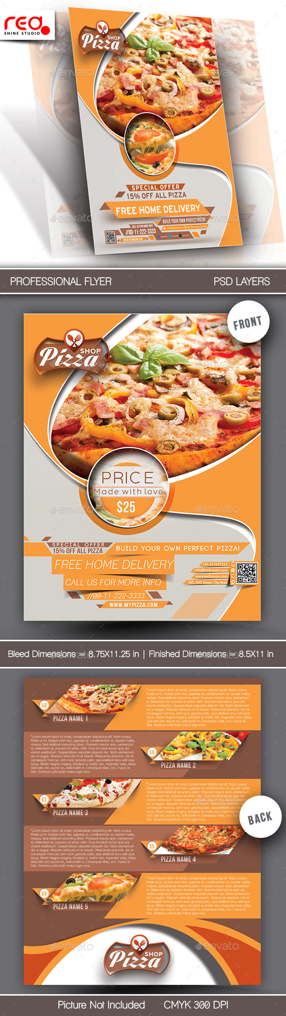 GraphicRiver Pizza Shop Flyer & Menu Card Template 7162163 GraphicRiver Pizza Shop Flyer & Menu Card Template 7162163