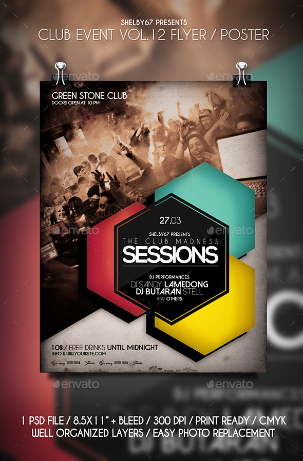 GraphicRiver Club Event Flyer Poster Vol.12 10698549 GraphicRiver Club Event Flyer Poster Vol.12 10698549