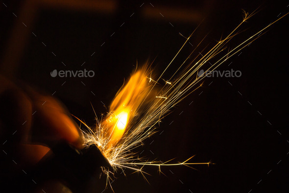 Sparks and Flames from a Lighter (Misc) Photo Download