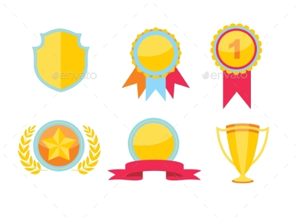 GraphicRiver Trophy Set 10699145 GraphicRiver Trophy Set 10699145