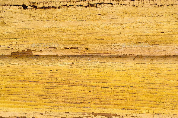 Old Yellow Paint on Wood (Misc) Photo Download