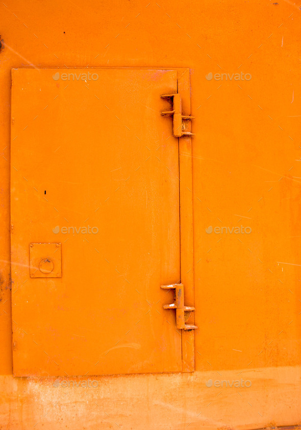 Orange Metal Door (Misc) Photo Download