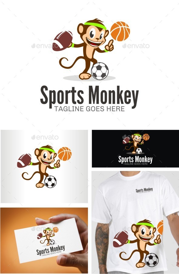 GraphicRiver Sports Monkey 10618654 GraphicRiver Sports Monkey 10618654