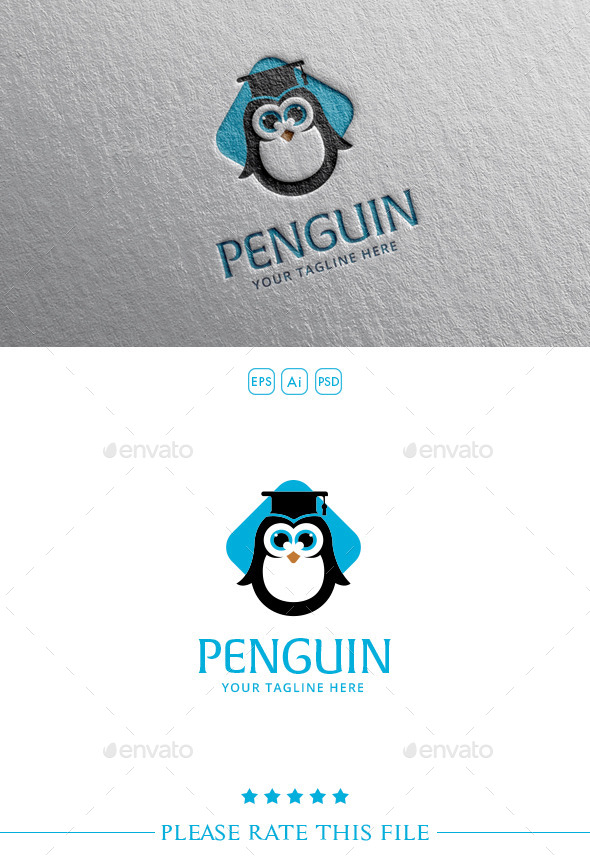 GraphicRiver Penguin Logo 10700107 GraphicRiver Penguin Logo 10700107