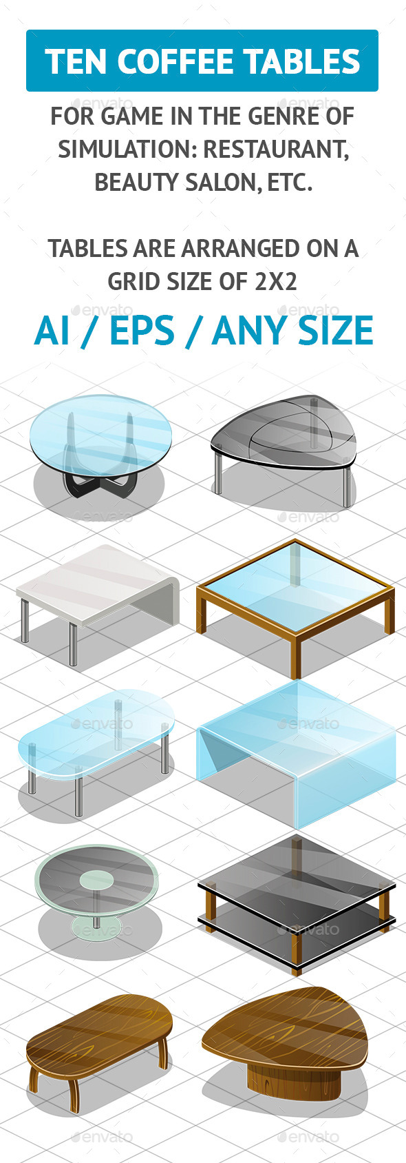GraphicRiver Coffee Tables 10701100 GraphicRiver Coffee Tables 10701100