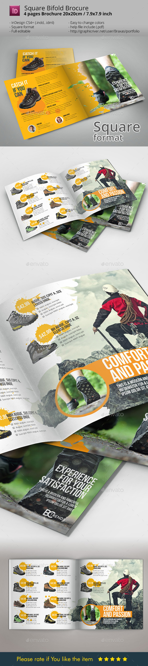 GraphicRiver Bifold Shoes InDesign Brochure 10701245 GraphicRiver Bifold Shoes InDesign Brochure 10701245