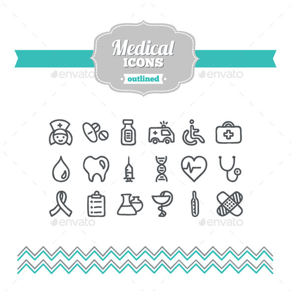 GraphicRiver Hand Drawn Medical Icons 10701670 GraphicRiver Hand Drawn Medical Icons 10701670