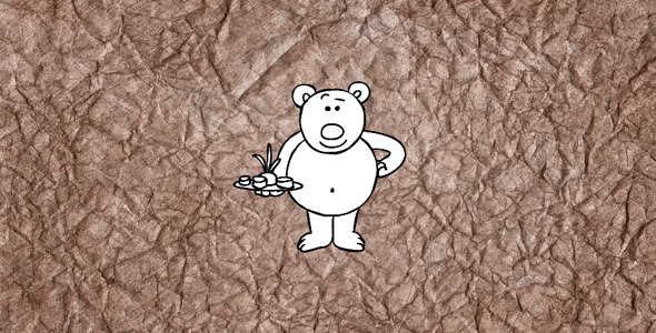 Cartoon Teddy Bear Cooks Cartoon Teddy Bear Cooks
