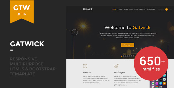 ThemeForest Gatwick Responsive Multipurpose Template 10705567 ThemeForest Gatwick Responsive Multipurpose Template 10705567