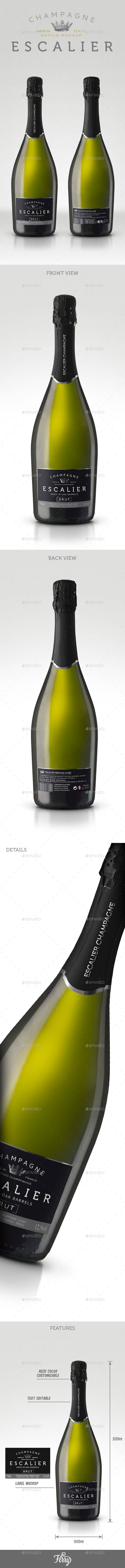 GraphicRiver Champagne Gran Cuvee Bottle Mockup 10705980 GraphicRiver Champagne Gran Cuvee Bottle Mockup 10705980