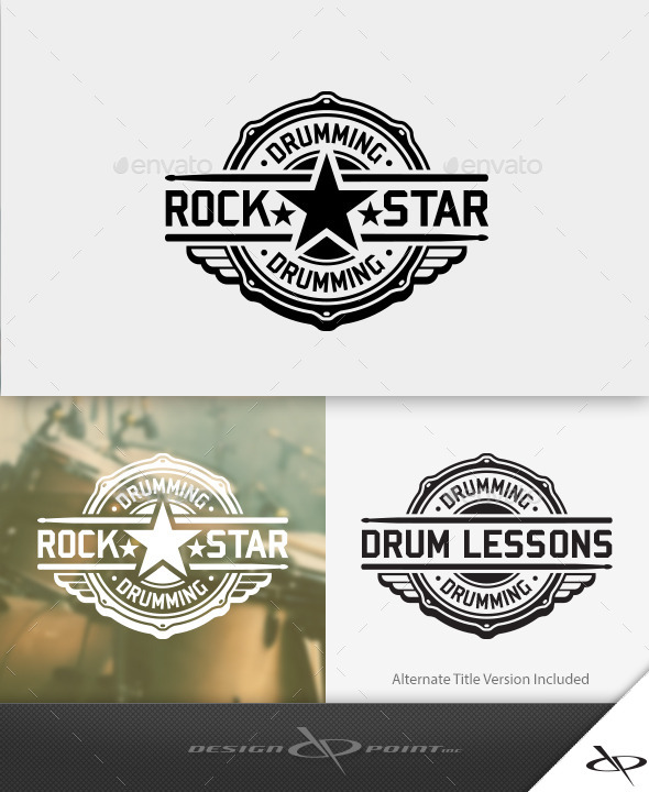 Drum Rock Star Logo