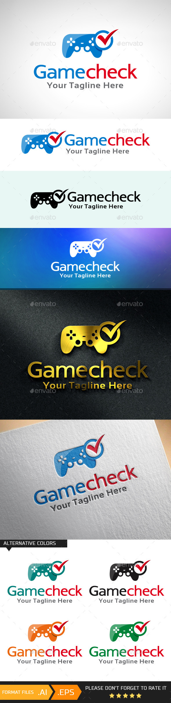 Game Check_Tester Logo Template