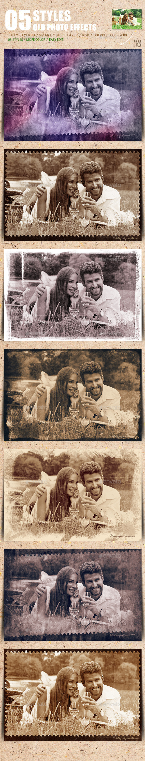 GraphicRiver 05 Styles Old Photo Effect 10713258 GraphicRiver 05 Styles Old Photo Effect 10713258