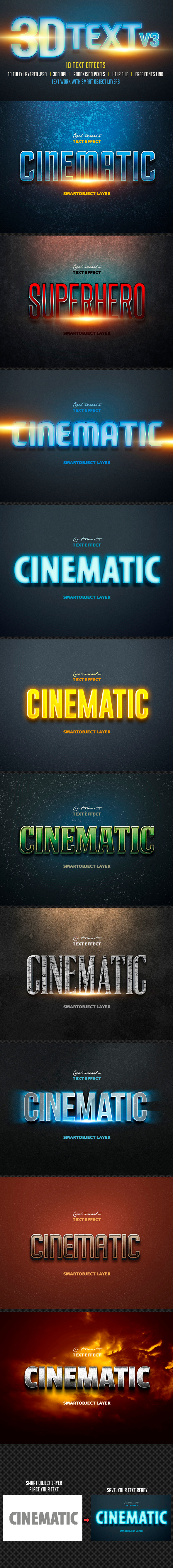 GraphicRiver 3D Text Col 3 10713649 GraphicRiver 3D Text Col 3 10713649