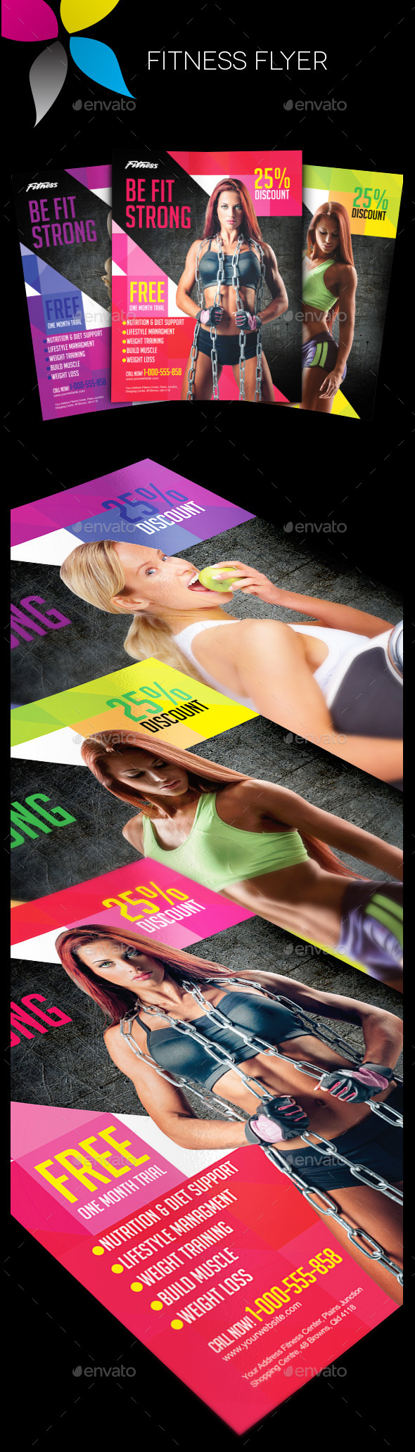 GraphicRiver Fitness Flyer 10713819 GraphicRiver Fitness Flyer 10713819