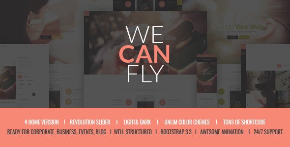 WeCanFly - Multipurpose Respnsive Corporate Theme