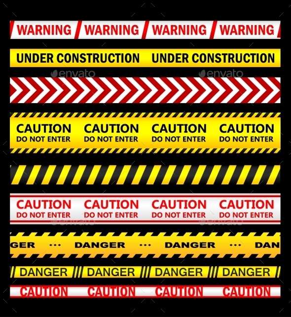 GraphicRiver Warning and Caution Tapes 10714017 GraphicRiver Warning and Caution Tapes 10714017