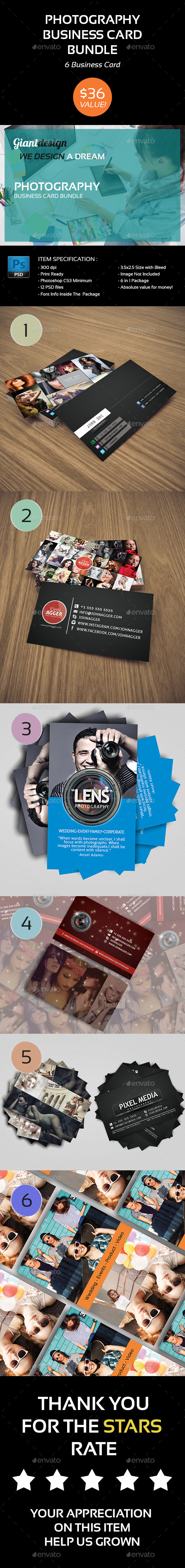 GraphicRiver Photography Business Card Bundle 10714391 GraphicRiver Photography Business Card Bundle 10714391