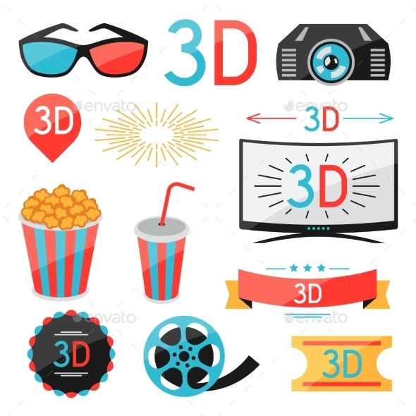 GraphicRiver Set of Movie Design Elements 10714543 GraphicRiver Set of Movie Design Elements 10714543