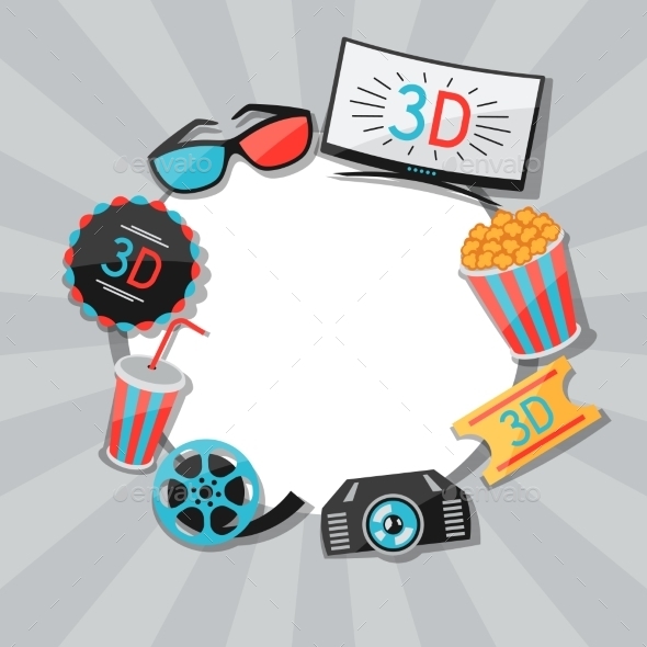 GraphicRiver Background of Movie Icons 10714547 GraphicRiver Background of Movie Icons 10714547