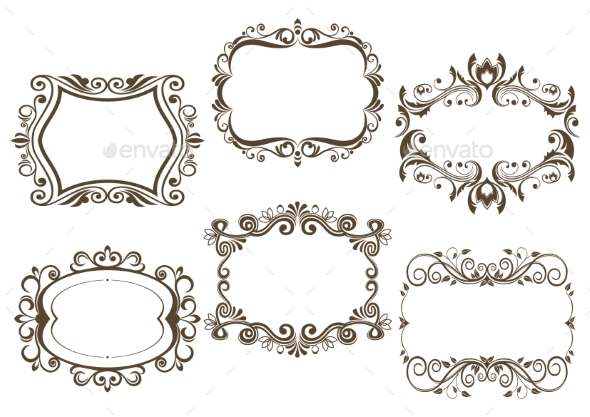 GraphicRiver Retro Vignettes and Frames Set 10714706 GraphicRiver Retro Vignettes and Frames Set 10714706